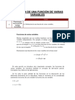 4.1 Definición de Una Función de Varias Variables.