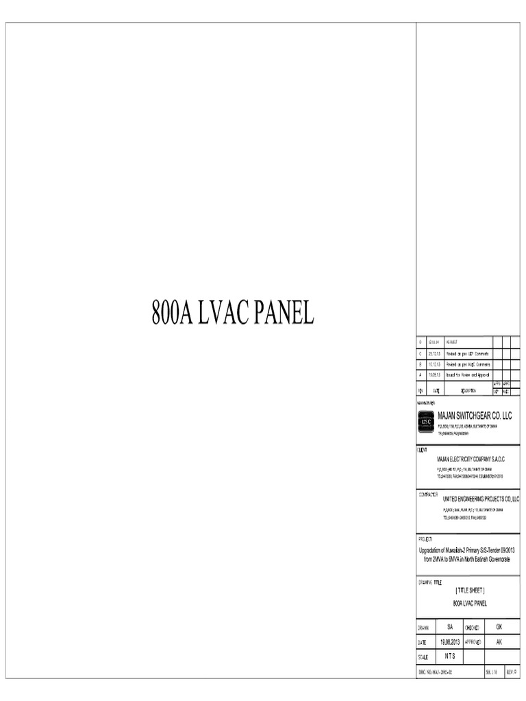 LVAC Panel Specifications 2019.2 | PDF