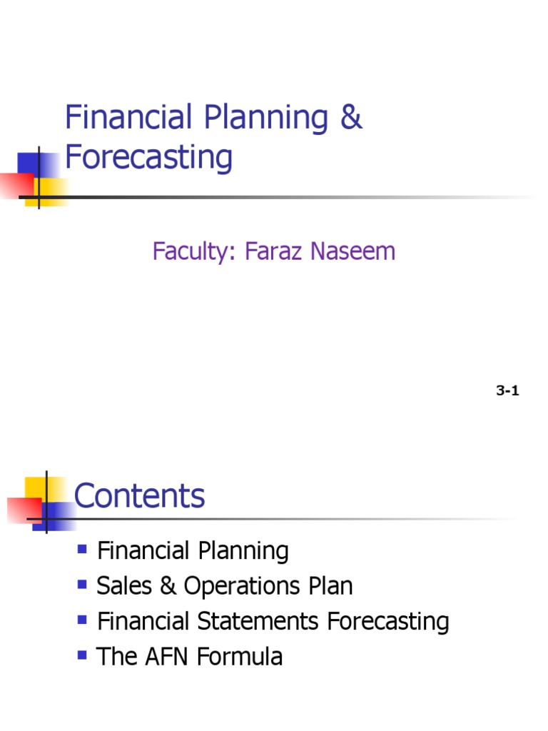 Financial Planning Forecasting | PDF | Equity (Finance) | Financial Plan
