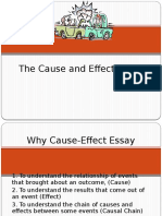 The Cause and Effect Essay