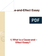 Cause-and-Effect Essay