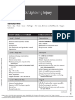 Electric Shock/Lightning Injury: Key Questions