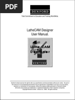 Lathecam Designer User Manual.: Total Commitment To Education and Training Worldwide