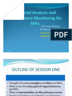 Financial Analysis (1) and Pefomance Monitoring in MFIs (Compatibility Mode) PDF