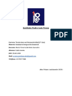 Integación Sensorial Trabajo N°3 Fecha de Entrega 02 - 04 - 20