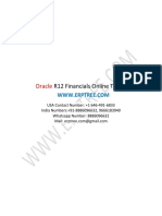 Oracle: R12 Financials Online Training