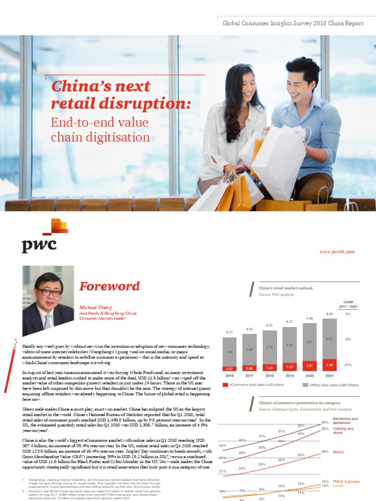 PWC Global Consumer Insights Survey 2018 China Report PDF PDF E