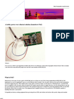 A Hobby Power Over Ethernet Solution (Homebrew Poe) : Abstract