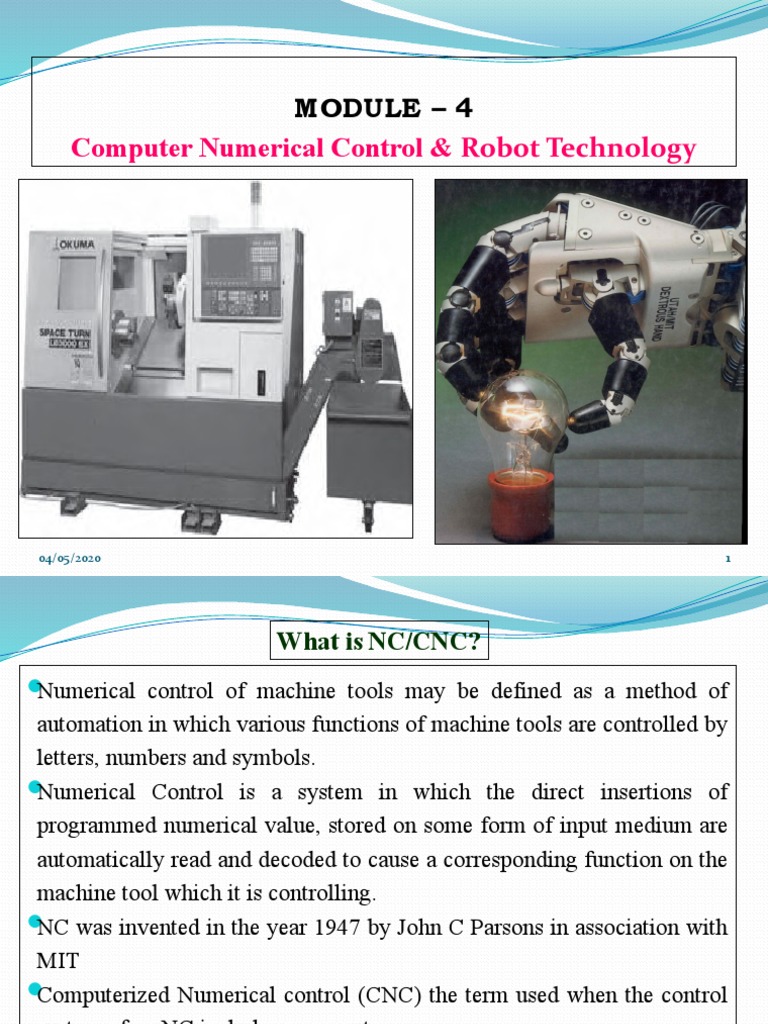 Module - 4 | PDF | Numerical Control | Robot