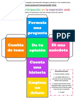 Dado Conversacional Comunicación Oral