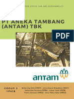 PT Aneka Tambang (Antam) TBK: Group 5 Y P 6 1 B