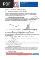 Chapter - 1 Introduction of Signal and System