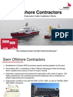 Siem Offshore Contractors: Your Partner For Submarine Cable Installation Works