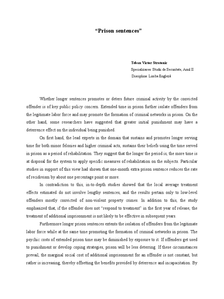 Реферат: Mt Olive Prison Essay Research Paper Mt