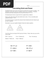 Calculating Work and Power