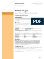 Alcomer 810 Types: Technical Information