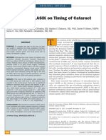 The Effect of LASIK On Timing of Cataract Surgery