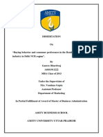 DISSERTATION On Buying Behavior and Cons PDF