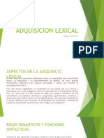 Adquisicion Lexical