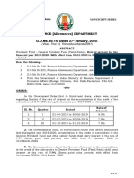 FINANCE (Allowances) DEPARTMENT G.O.Ms - No.14, Dated 27 January, 2020