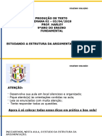 Produção de Texto 9º Ano 2 Semana 0304