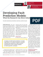 Developing Fault-Prediction Models:: Voice of Evidence