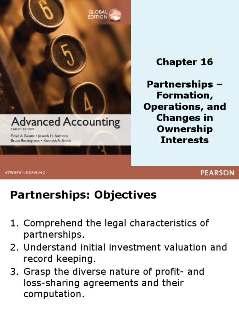 Partnerships - Formation, Operations, and Changes in Ownership ...