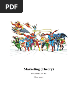 Marketing (Theory) : IFF 2015 EXAM 4 Good Luck:)