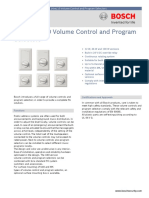 LBC 14xx/10 Volume Control and Program Selectors