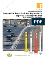 Channelizer Posts For Lane Separation in Express & Managed Lanes