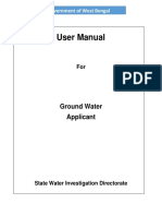 User Manual: Ground Water Applicant