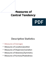 Measures of Averages