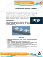 Plan Metrologico y Procedimientos de Verificacion y Calibracion