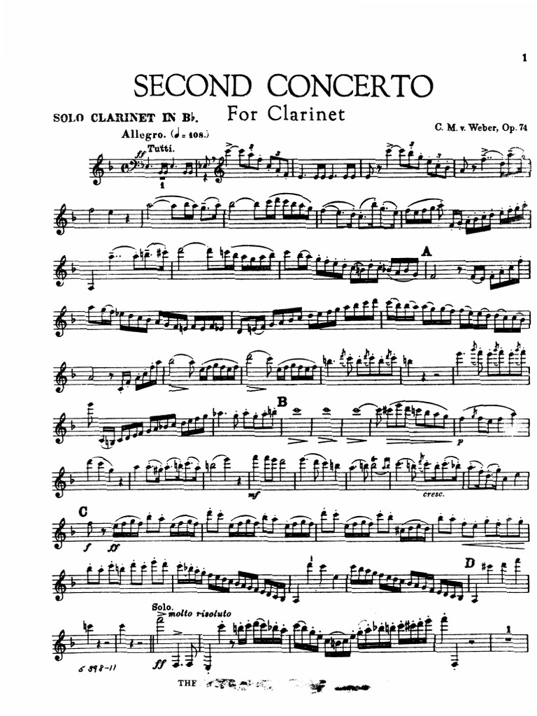 er Carl Maria Von Concerto Part 24330 PDF