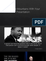 Move The Mountains With Your Presentation