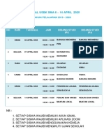 Jadwal Usbk 2020 Sma