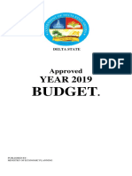 Delta State 2019 Approved Budget Summary