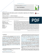 Dispersal Traits Determine Passive Restoration Trajectory of A Nigerian Montane Forest