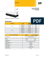 Specifications: Cat XQP150 Rental Generator Set