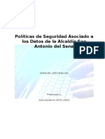 Políticas de Seguridad Asociado A Los Datos de La Alcaldía San Antonio Del Sena