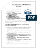 Requisitos para implementar la ISO 9001 a una Empresa gabi