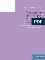 La Mentira Que Siempre Dice La Verdad - Jean Cocteau PDF