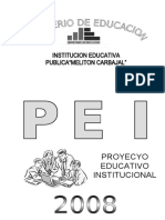 Proyecyo Educativo Institucional: Institucion Educativa Publica"Meliton Carbajal"
