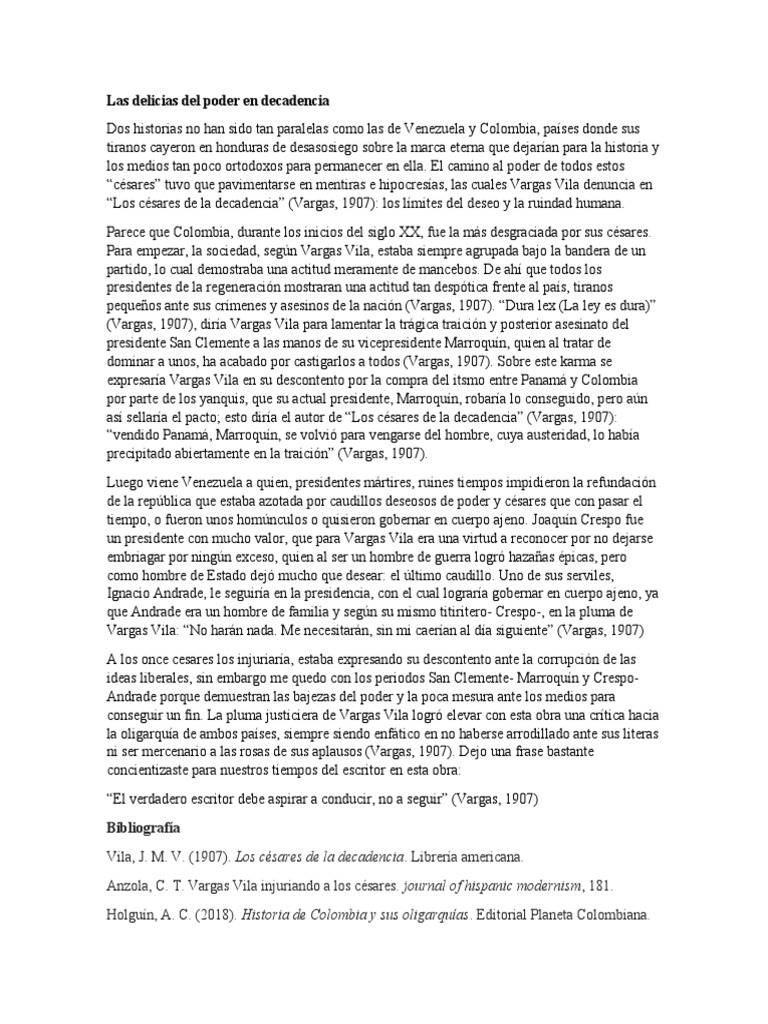 Las Delicias Del Poder en Decadencia ANDRÉS MATEO PÉREZ GÓMEZ 3