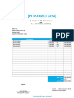 Invoice: (PT - Makmur Jaya)