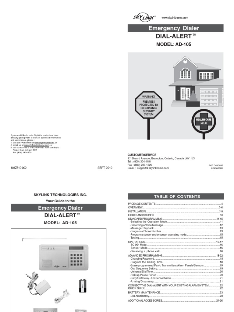 Ad105 Ca PDF Telephone Number Telephone