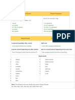 Simple Present VS Present Cont. Tarea Resuelta