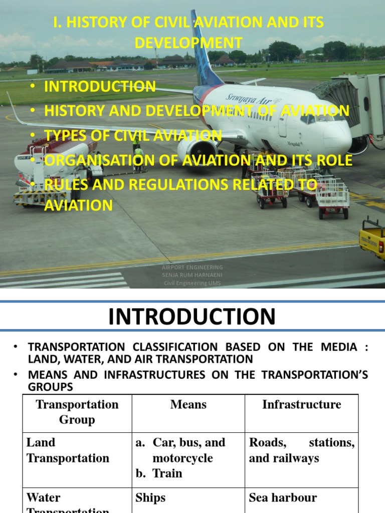 History and Development of Civil Aviation | PDF | Aviation | Transport