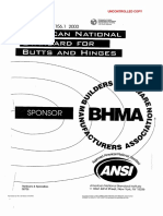 ANSI-BHMA A156.1-2000 (Bisagras)