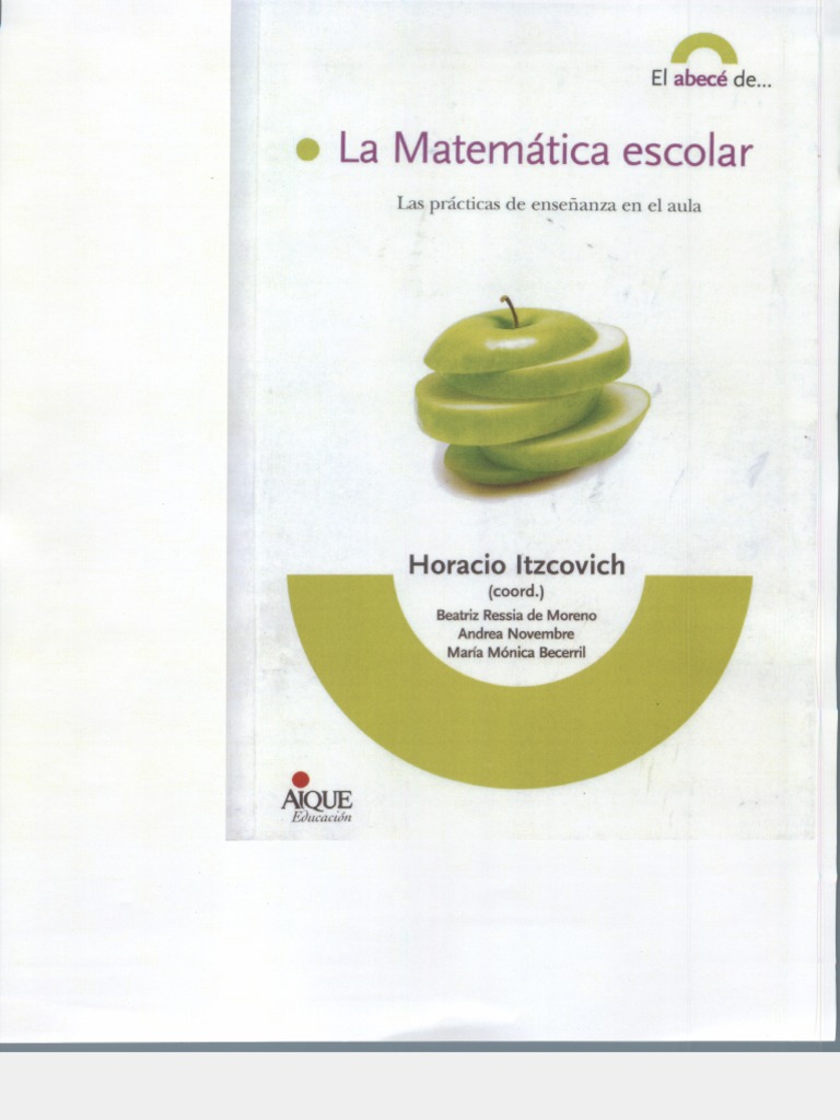 La Matemática Escolar | PDF